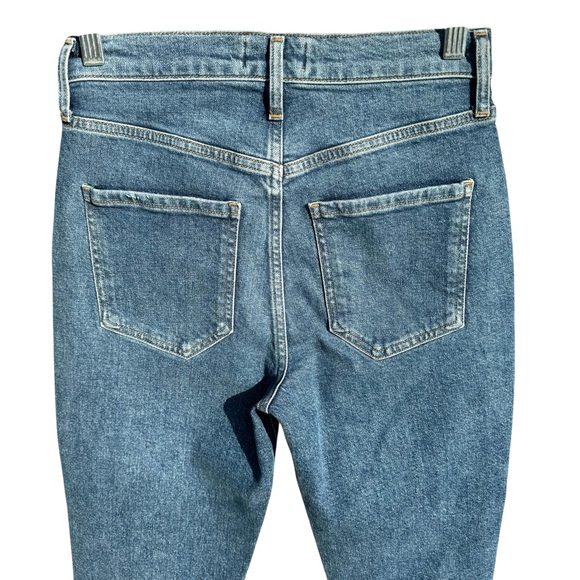 Agolde Riley High Rise Cropped Straight Leg Jeans - Picture 11 of 16